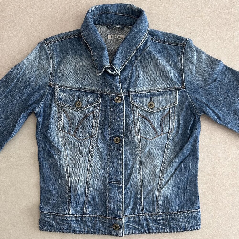 Topshop moto Denim Jacket ALT ASO Hermione Granger - Picture 4 of 11